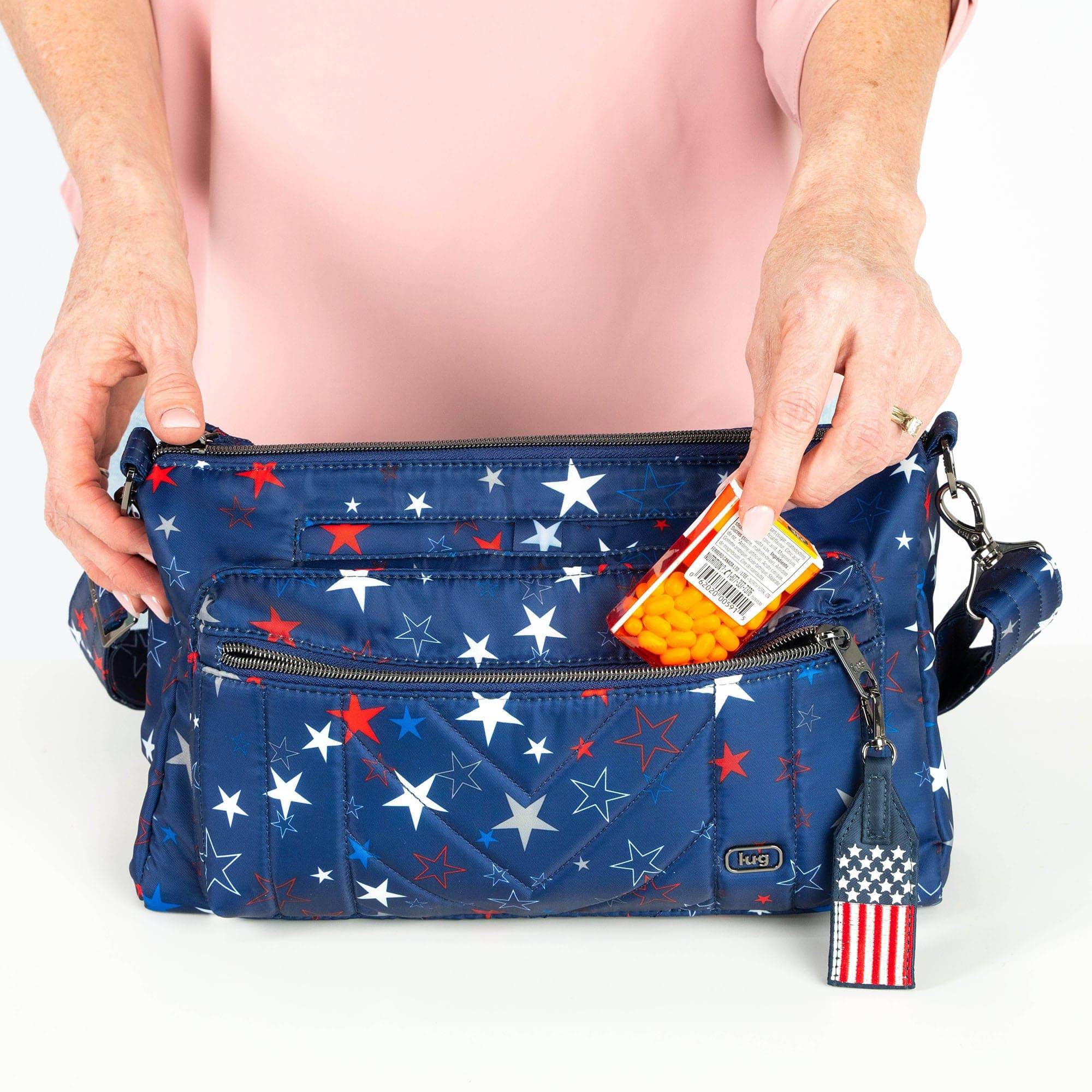 Stretch LE Crossbody Bag - Patriotic - - 24318_StretchLEPatriotic_StarSpangled_Lifestyle_01